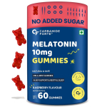 Carbamide Forte 10 mg Melatonino Guminukai Giliam Miego | Miego Papildai Vyrams ir Moterims | 60 Vegani&scaron;kų Guminukų Be Cukraus