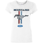 Ford Mustang Classic Moteri&scaron;ki mar&scaron;kinėliai Amerikieti&scaron;ko raumeninio automobilio mar&scaron;kinėliai S balta