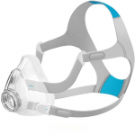 Pakeičiamas rėmo rinkinys AirFit F20 - Apima pagalvėlę, rėmą, galvos dirželį su spaustukais(Be alkūnės) - Patikimas sandarinimas, patogus prigludimas ir puiki vertė pilka