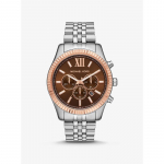 Michael Kors Lexington dviejų atspalvių laikrodis MK8732 sidabras/rožinio aukso spalvos