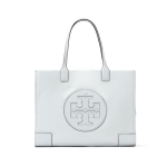 Tory Burch Ella Double T logotipas Didelės talpos kasdienė pirkinių rankinė Moteri&scaron;ka tote pilkai mėlyna 87116-401 Basic Set (Bag+Dust Bag)