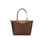 Longchamp Le Pliage Vienspalvis logotipas Spaudė užtrauktukas Sulankstomas nailono drobės Koldūno krep&scaron;ys Totas Pečių krep&scaron;ys Moteri&scaron;ki krep&scaron;iai Ebonitas 2605089P81 Basic Set (Bag)
