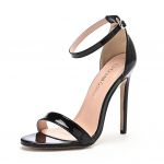 Moterų Batai Prabangūs Auk&scaron;takulniai Vasariniai Kristaliniai Karalienės Seksualūs Juodi Moteri&scaron;ki Suknelės Sandalai Madingi 11CM Smaili High Heel Lady vakarėlio Batai 46 juoda