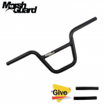 BMX aliumininis sulankstomas Ape Hanger vairas 22,2 mm paauk&scaron;tinimas gatvės ir laipiojimo dviračiams black
