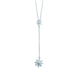 Les Tr&eacute;sors De Lily [N3039] - Collier Argent 'Vahin&eacute;' argent&eacute; (rhodi&eacute;) - 60x11 mm