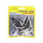 Mink&scaron;tas krevečių kirmėlių žuvų masalas Sidabrinis silikoninis vobleriai Žvejybos reikmenys Jigging Lervos žvejybos masalas Jig Head Masalas 10 Pcs&Bag 8cm&2g