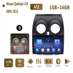 Automobilių radijas Android Auto Multimedia, skirtas Nissan Qashqai J10 2006 2007 2008-2013 Carplay 2din GPS Autoradio 2+32GB 1+16GB,B