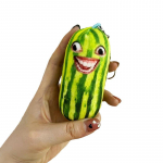 Juokingi arbūzo juostelės pliu&scaron;inis raktų pakabukas Kūrybi&scaron;kas vaisių lėlių raktų pakabukas Moteri&scaron;ka kuprinė, pakabukas, pakabukas vaikams, gimtadienio dovanų priedai 12cm