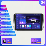 Carplay 2 Din Android 12 Car Multimedia Player Peugeot 208 2008 Series 2012-2018 Navigation GPS AutoRadio Stereo DSP BT SWC DVR kamera Bluetooth DAB S4 8Core 4G 32G