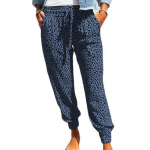 DAFIFY Moteri&scaron;kos mados vasaros pavasario laisvalaikio leopardinio ra&scaron;to kelnės auk&scaron;tu juosmeniu kelnės ir kaprizas XXXL