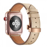 Prabangi odinė rie&scaron;o apyrankė, skirta Apple Watch Band Ultra 2 49mm 44mm 40mm 42mm 38mm Iwatch serija 8 9 7 6 SE 5 4 3 laikrodžių apyrankės 38/40/41mm auksas