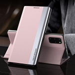 Magnetinis atverčiamas dėklas, skirtas Samsung S25 S24 S23 S22 Odinis knygos stovo dangtelis, skirtas Xiaomi 14 13 Redmi Note 12 11S 10S smūgiams atsparus dangtelis Samsung A54 5G rožinė