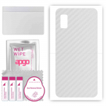 apgo Protective Skin Sticker for the back compatible with Sharp Aquos wish, Wrap Film, Foil, Vinyl - Pattern Transparent Carbon