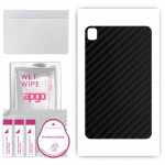 apgo Protective Skin Sticker for the back compatible with Nokia T10, Wrap Film, Foil, Vinyl - Pattern Carbon Black