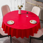 Paprasto verslo stiliaus vienspalė apvali staltiesė, stora, daugiaspalvė stalo danga, vandeniui atspari, atspari aliejui, plaunama, stalo užvalkalas 160cm round 1pcs