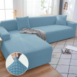 Vienspalviai elastingi sofos užvalkalai svetainei, tamprus užvalkalas fotelis sofos užvalkalas kampas L formos sekcinis sofos apsaugas 2seater145-185cm 1PC