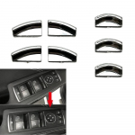 1 rinkinys chromuoto lango stiklo pakėlimo mygtuko dangtelio apdailos lipdukas, skirtas Mercedes, skirtas Benz E W212 C W204 GLK X204 ML GL W166 X166 Class CHINA