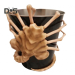 3D Facehugger Spraginti kukurūzų kibiras Didelės talpos Ne&scaron;iojamas Sunkus metalas Spragėsių Užkandžių Dubenėlis Mokslinės fantastikos siaubo filmų gerbėjams Dovana 1pc