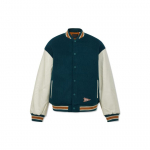 Levis SS23 Vienos sagos raidės logotipas Siuvinėta polo beisbolo striukė Vyri&scaron;kos striukės Mėlyna Balta A4452-0000 S
