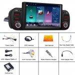 &bdquo;Android 13 Auto Carplay&ldquo; automobilinis radijas, skirtas &bdquo;Fiat Panda 2013-2020&ldquo; stereofoninis daugialypės terpės vaizdo grotuvas, 1 Din GPS navigacijos 4G DSP galvos blokas 2+64G
