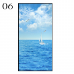 Privatumo langas Plėvelė Pajūrio peizažas Spausdintas stiklo lipdukai Stati&scaron;ki klijuojami vinilo lipdukai Namų kambario dekoro lango atspalvis 40x90cm