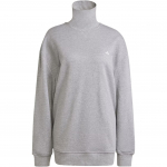 Adidas Stella McCartney sportinis megztinis su auk&scaron;tu kaklu, vidutinio tamsumo pilkos spalvos, IW6336 XS