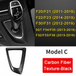 skirta BMW anglies pluo&scaron;to tekstūros automobilio pavarų perjungimo skydelio rėmo pavarų rankenėlės dangtelio galvutės apdaila, skirta BMW F30 F10 F15 F07 F20 F21 F22 F32 F34 F3