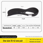 Plok&scaron;čios pėdos ir blauzdos Valgus korekciniai vidpadžiai su lanko atrama sizes 35-42 juoda