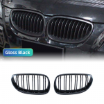 Priekinio buferio inkstų grotelių grotelių gaubto tinklelis, dviguba linija, skirta BMW E60 M5 E61 520i 545i 550i 535i 2003-2010 5 serijos kėbulo komplektas