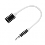 3,5 mm C tipo ki&scaron;tukas-lizdas, skirtas MP3 grotuvui, garso kabelis juoda