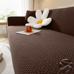 Sofa Cover for Living Room Elastic Thick Jacquard Sofa Cover for Sofa L-shaped Corner Sofa Covers 1/2/3/4/5 Seater 5 Seater 300-360cm kava
