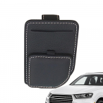 Skydelio nuo saulės akinių dėklas Magnetinis odinis akinių nuo saulės laikiklis Automobilio skydelio ki&scaron;enė Akinių nuo saulės spaustukas Automobilio skydelio laikymo ki&scaron;enė Dėklas ruda
