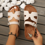 Sandalai Patogūs Paplūdimio Būtiniausi Neutralūs Sandalai Originalūs Brik Plok&scaron;ti Sandalai ir Kam&scaron;tiniai Batai Plunksniniai Atvirais Pir&scaron;tais &Scaron;lepetės ir Dydžiai 36