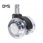 Kėdės ratukai 50 kg keliamoji galia Paprastas montavimas Universalus baldų ratukas Kėdės tylus ratukas Atsarginės dalys Black-Dust Plate