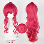 &bdquo;Pinkie Pie&ldquo; kostiumo perukas 2 stiliai Anime Pinkamena Diane Pie ilgi raudoni garbanoti kar&scaron;čiui atsparūs sintetiniai plaukai Helovino perukai + peruko kepurė One Size
