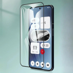 9D grūdintas stiklas Nothing Phone 3a telefonui, juodas kra&scaron;tas, skaidri ekrano apsauga NOTHING PHONE 3A 3a telefonui Phone3a Phone3A apsauginė plėvelė Nothing Phone 3a gryna