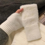 Unisex &scaron;iltos mink&scaron;tos žiemos lauko sportinės puspir&scaron;tės pliu&scaron;inės pir&scaron;tinės, vilnos pir&scaron;tinės be pir&scaron;tų
