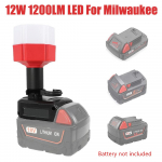 12W LED Darbinis &Scaron;viestuvas Milwaukee M18 14.4V-18V Li-ion Baterijai Ne&scaron;iojama Stalinė Lempa 1200LM Darbinio &Scaron;viestuvo Adapteris Įrankis Skaitymo Naktinė Lemputė Namams Biurui