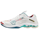 Mizuno Wave Lightning Z7 Apvalus priekis Patogūs žemi treniruočių batai Unisex sportbačiai Balti Raudoni Žali V1GA220048 47