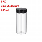 12/4/1 vnt. Skaidrus prieskonių buteliukas virtuvės pagardams, prieskonių indelis, plastikinis prieskonių indelis, pagardų dėžutė, virtuvės reikmenys