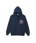 Champion COTTON USA Laisvo kirpimo ilgomis rankovėmis gobtuvas su grafiniu logotipu Action Dydis Laivyno M dydžio vyri&scaron;kas Spausdinimas, Stilius, M, (C3-Y105)