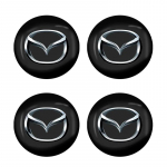 4 vnt. 56 mm Automobilio Rato Centrinio Stubo Gaubtelis Ženklelis Logotipas Emblema Lipdukas Dekalas Mazda 3 CX3 CX4 CX5 CX7 CX8 CX9 CX30 RX7 Atenza Axela