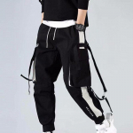 Moterys Vyri&scaron;ki Cargo Kelnės Juostelės Ki&scaron;eninis Jogger Elastingas Juosmuo Auk&scaron;tas Streetwear Harajuku Punk medvilninės kelnės XXXL