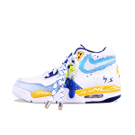 Nike Flight Legacy Neslystantys Atsparūs trinčiai Vidutinio auk&scaron;čio Senoviniai Krep&scaron;inio Batai Vyri&scaron;ki Balti Mėlyni BQ4212-102(Team626-) 40