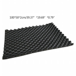 100x50cm garsą slopinantis triuk&scaron;mo izoliacijos akustinis slopinantis putplastis žemųjų dažnių garsiakalbio kilimėlis juoda