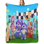 Go Dog Go televizijos serialas go dog go animacinis filmas go dog kostiumas vaikams Mesti pledą Jaukus &scaron;iltas pledas miegamojo dekoravimui 125x100cm(50x40in) blue