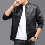 Odinė striukė Vyri&scaron;ka Slim Fit motociklo odinė striukė beisbolo striukė L
