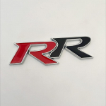 1 vnt. 3D metalinis RR logotipas Automobilio priekinės grotelės Galinės bagažinės emblema Ženkleliai Civic Mugen Accord Crv City Hrv lipdukai Priedai