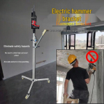 Universalus elektrinio perforatoriaus stovas su hidrauliniu perforatoriumi ir smūginiu gręžtuvu lubų montavimui 2.8m Lifting Column