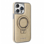 Magnetinis odinis telefono dėklas su stoveliu IPhone 18 Pro Max 17 16 14 Atsparus smūgiams PU dangtelis Galvanizuotas verslo stilius iPhone 13 Pro